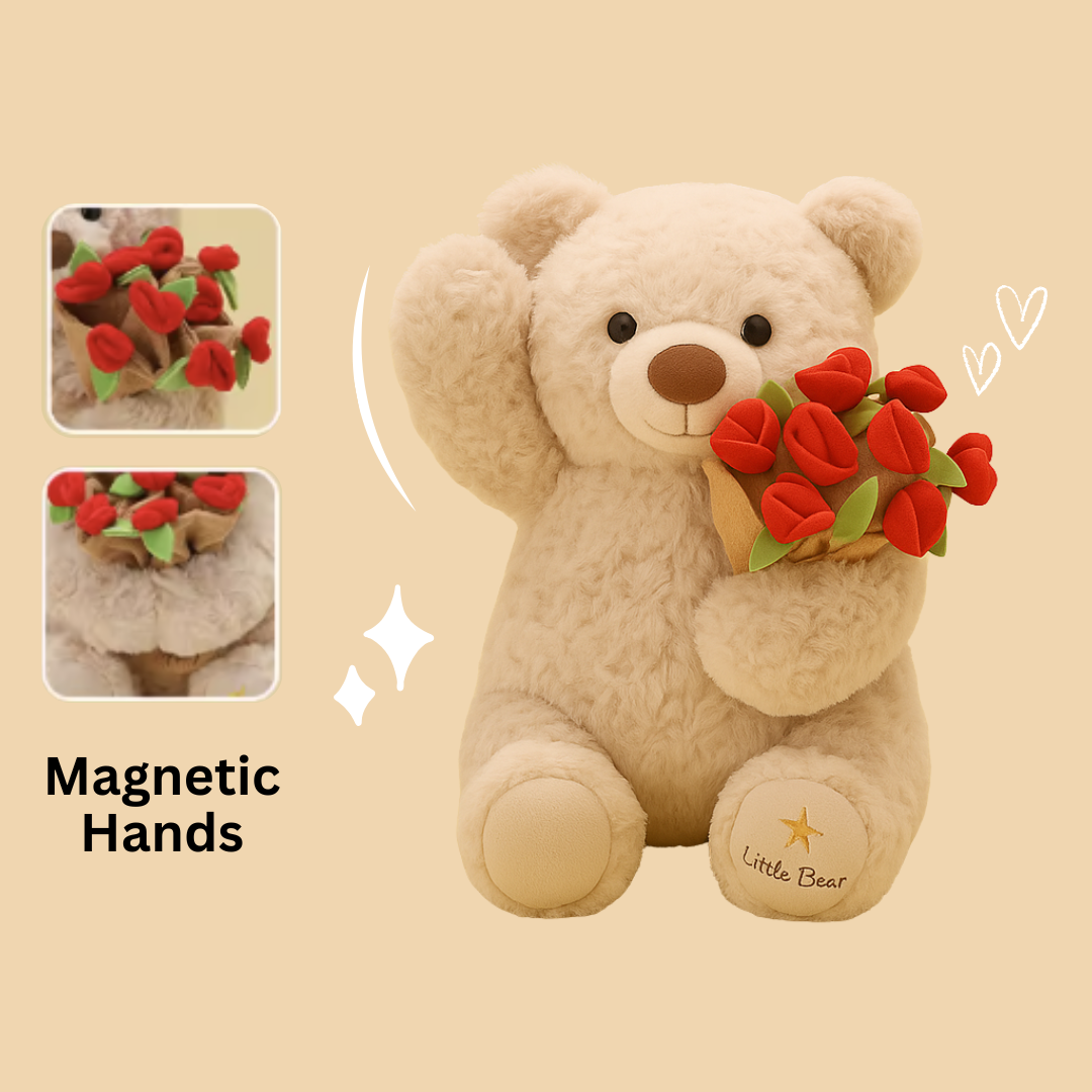 BloomBear™ – Convertible Teddy with Flower Bouquet